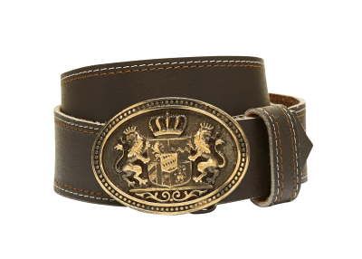 Trachten belt dark brown