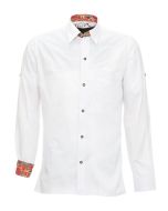 Overhemd lederhosen Wit Premium